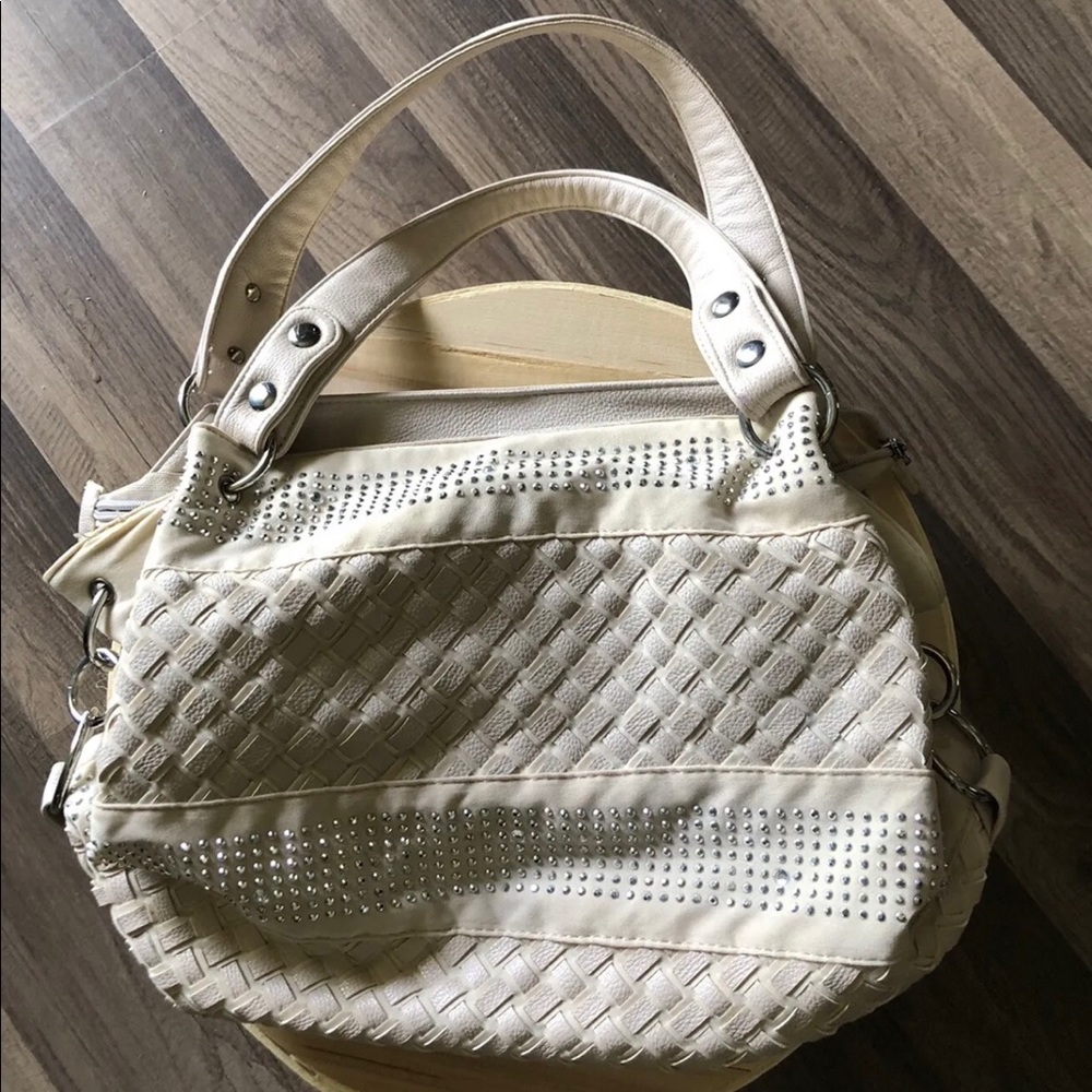 LaTique Satchel Purse Handbag Shoulder Bag Color Bone Women’s New